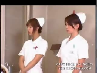 Japonesa estudiante enfermeras entrenamiento y práctica parte 1